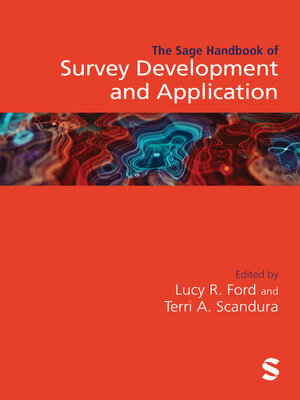 cover image of The Sage Handbook of Survey Development and Application